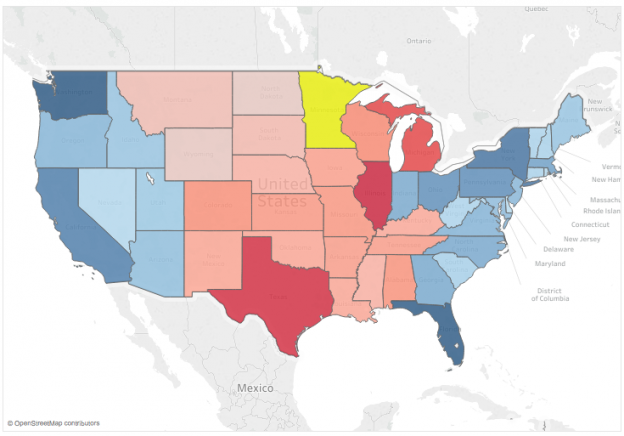 Two Sequential Color Palettes on the Same Map: Coloring by a Dimension ...